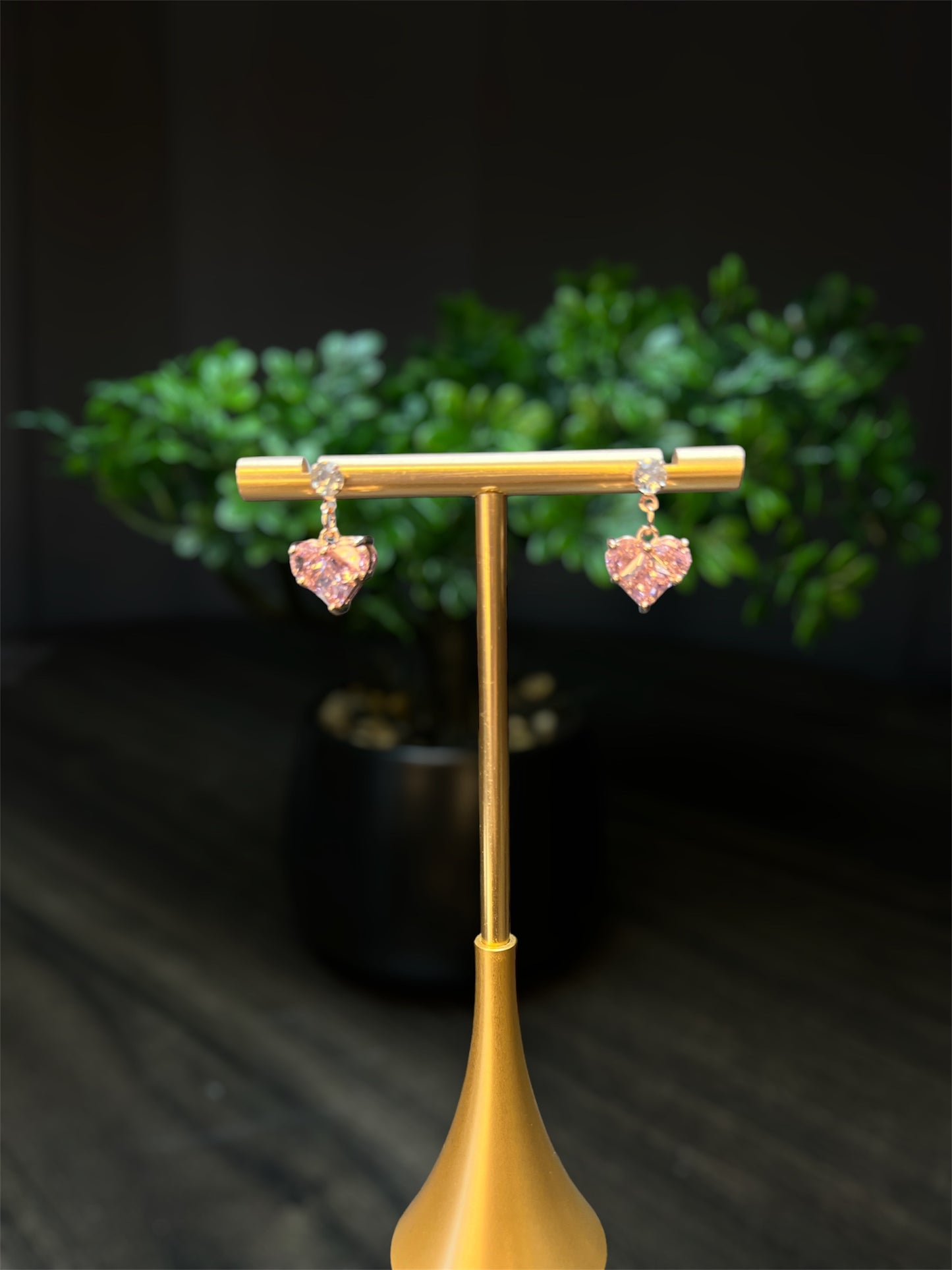 Diamond Heart Small Earring E122