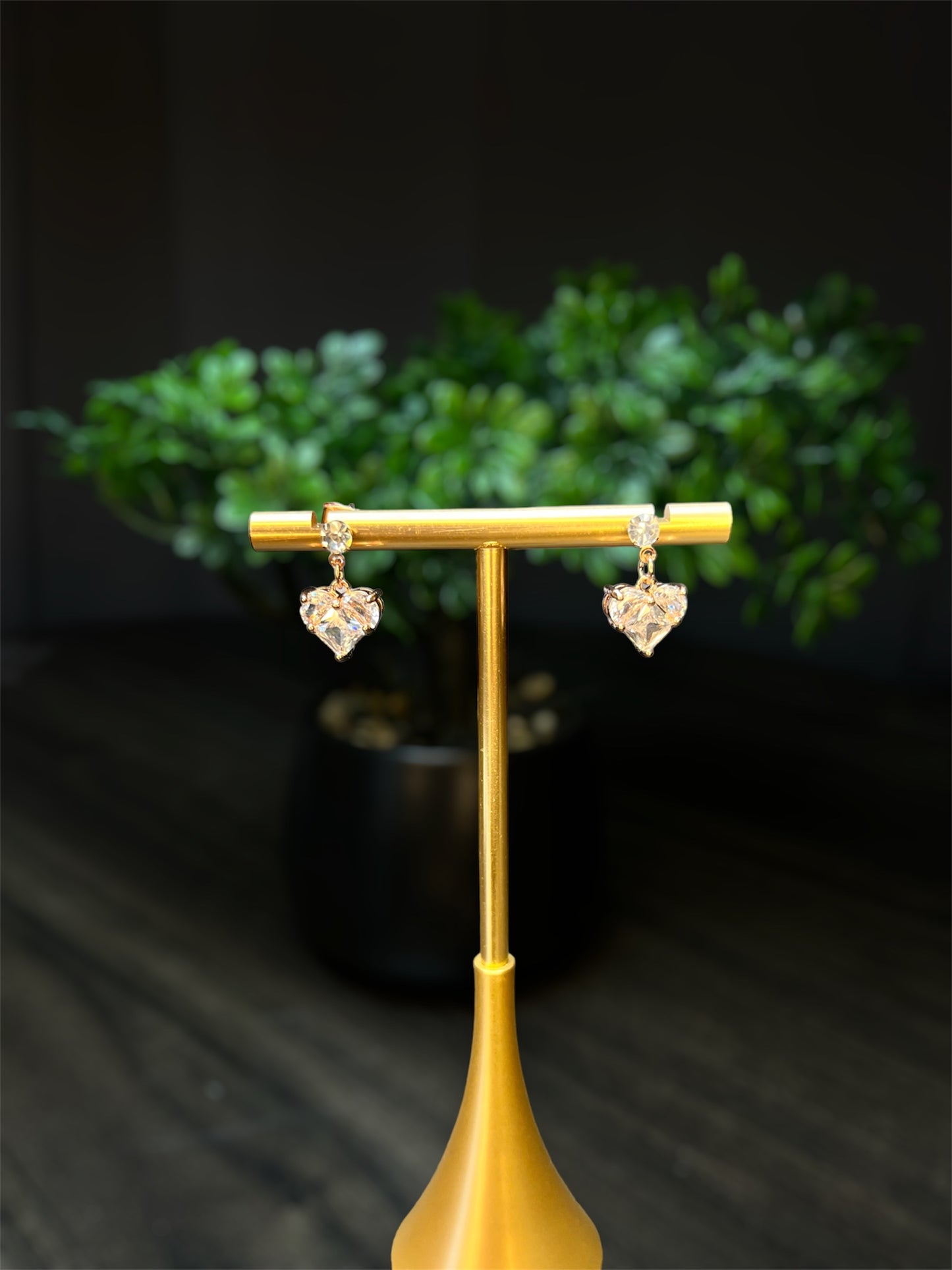 Diamond Heart Small Earring E122