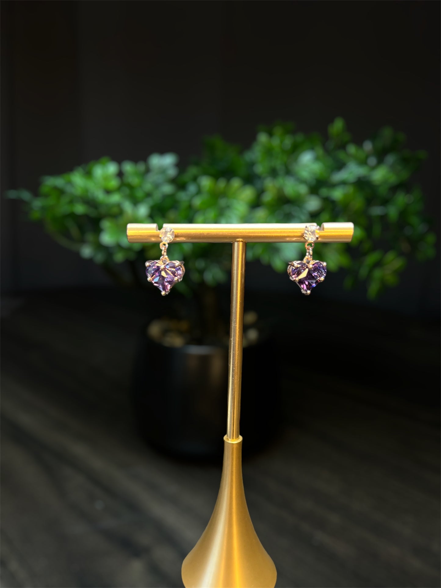 Diamond Heart Small Earring E122