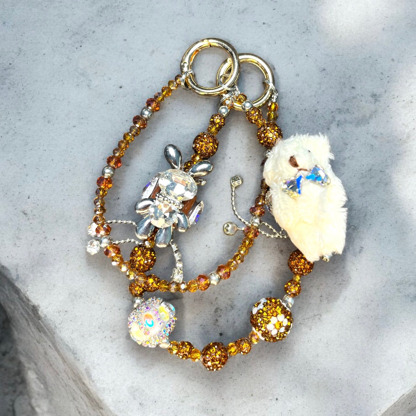 Fluffy Dog Phone Charm P037