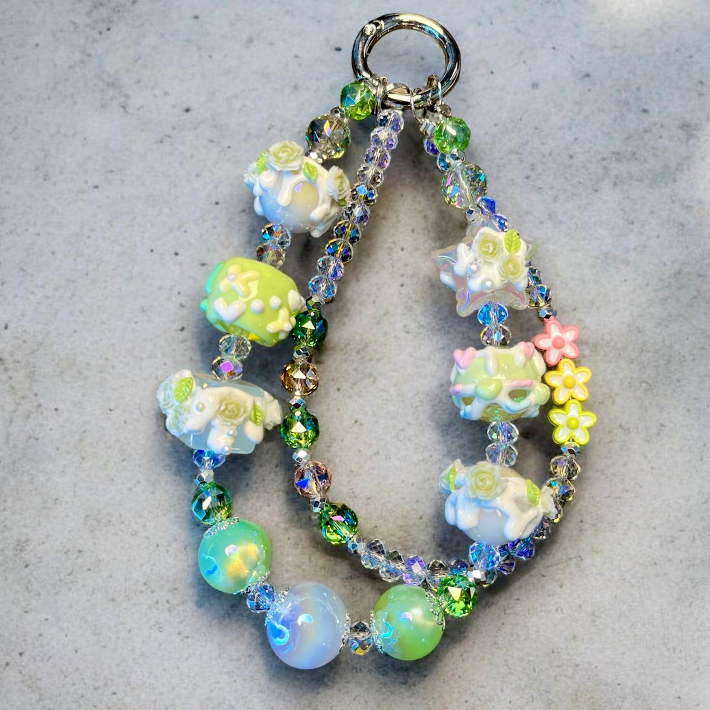 Fancy Green Cake Dessert Phone Charm P221