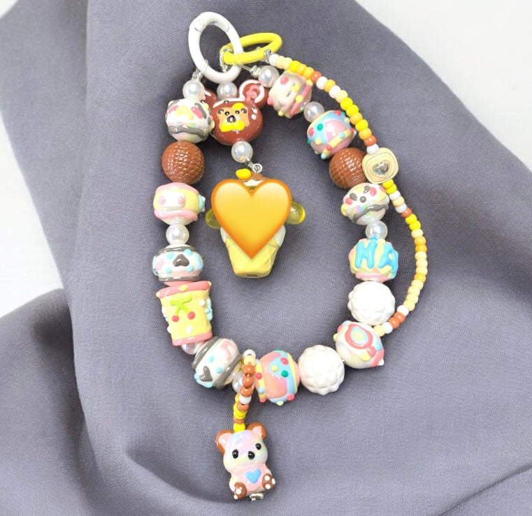 Ice Cream Style Animal Phone Charm P062