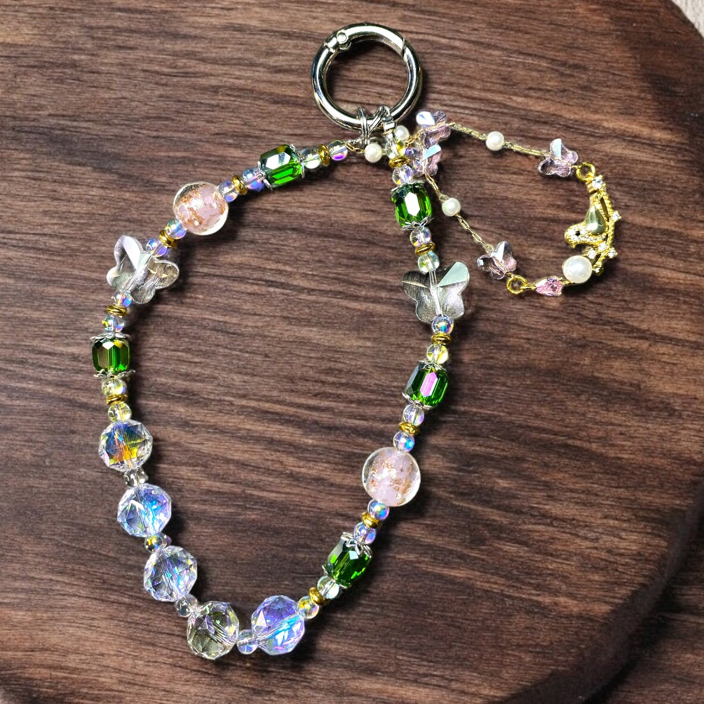 Pink and Green Dainty Sweet Phone Charm P213