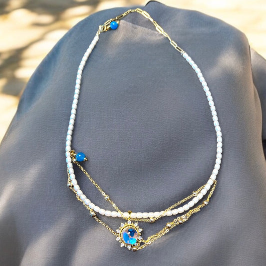 One Vision Pearlescent Necklace N040