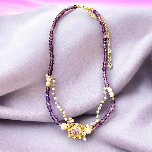 Hazy Purple Victoria Necklace N038