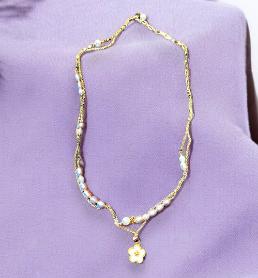 Shy Girl Flower Necklace N022
