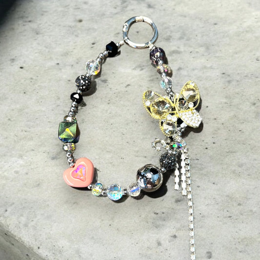 Gem Butterfly Phone Charm P044