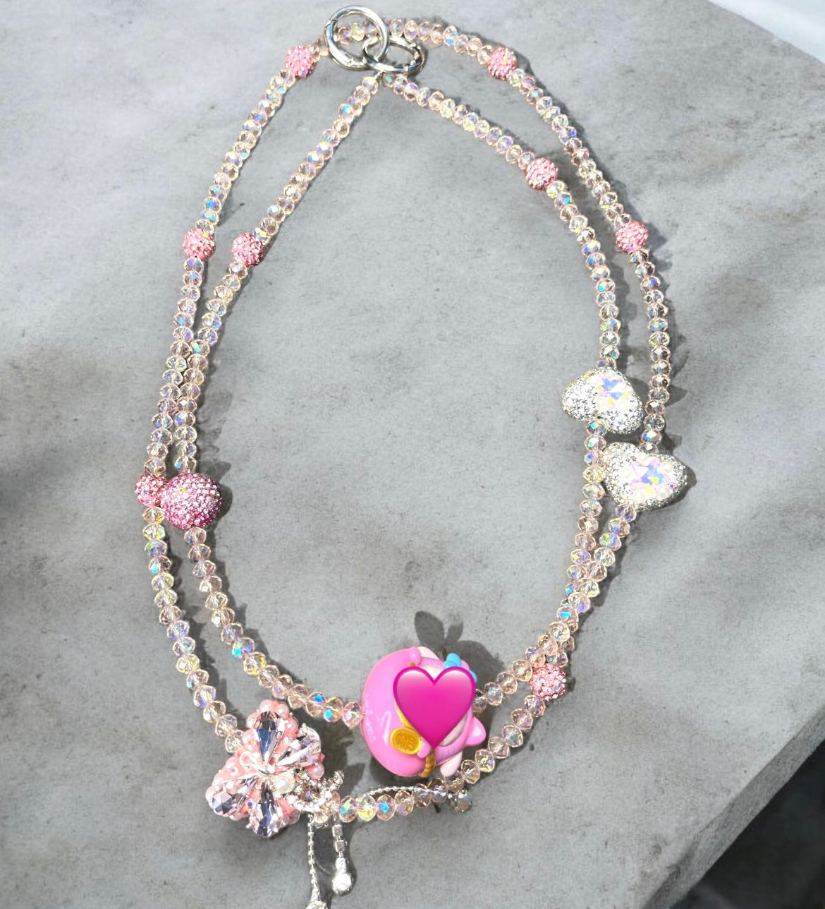 Shiny Beaded Animal Phone Charm P050 P051 P052 P053