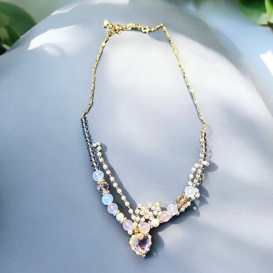 Pink Lover Girl Necklace N030