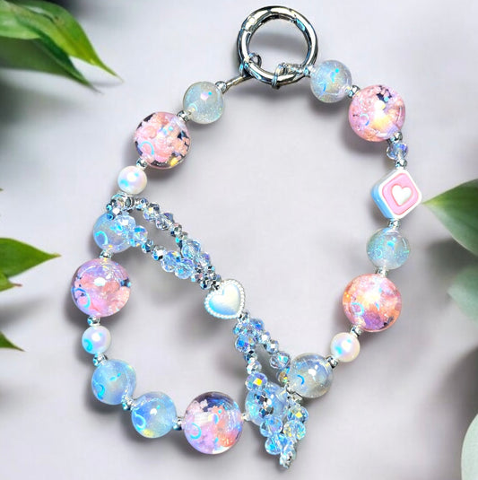 Shiny Globe Pearl Phone Charms P210