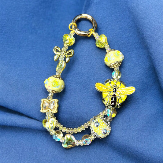 Queen Wasp Bright Yellow Phone Charm P076
