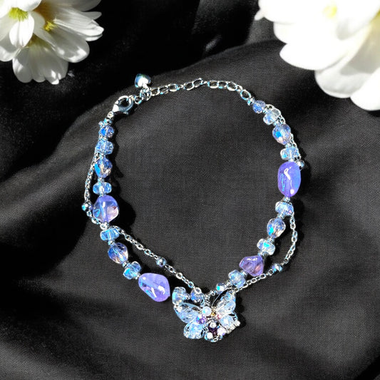 Amethyst Dreams Butterfly Bracelet B033