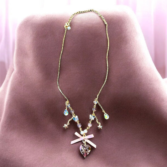 I Want The Stars & Flowers Necklace N018