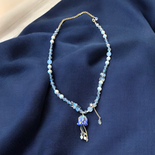 Blue Haze Tulip Necklace N026