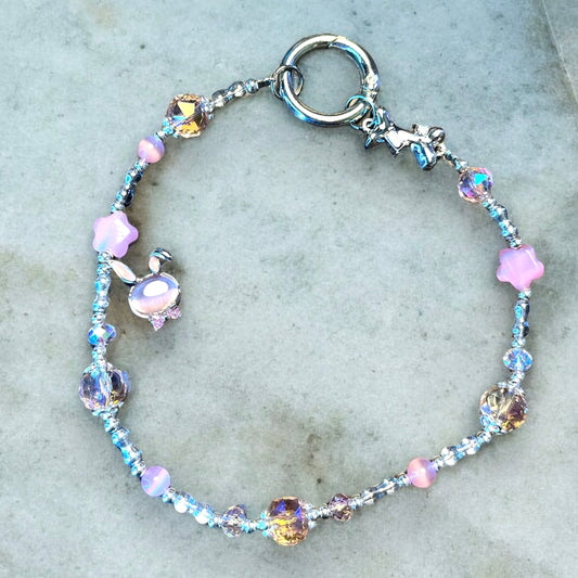 Chrome Dog Bone Phone Charm P234