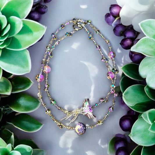 Dreamy Purple and Blue Shiny Phone Charm P115