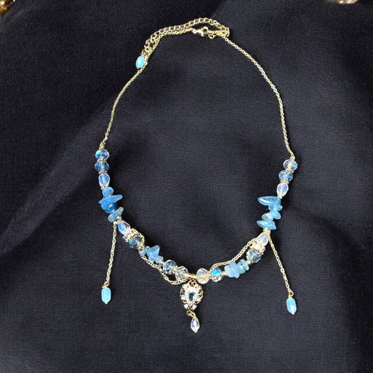 Blue Pebble Beach Necklace N039