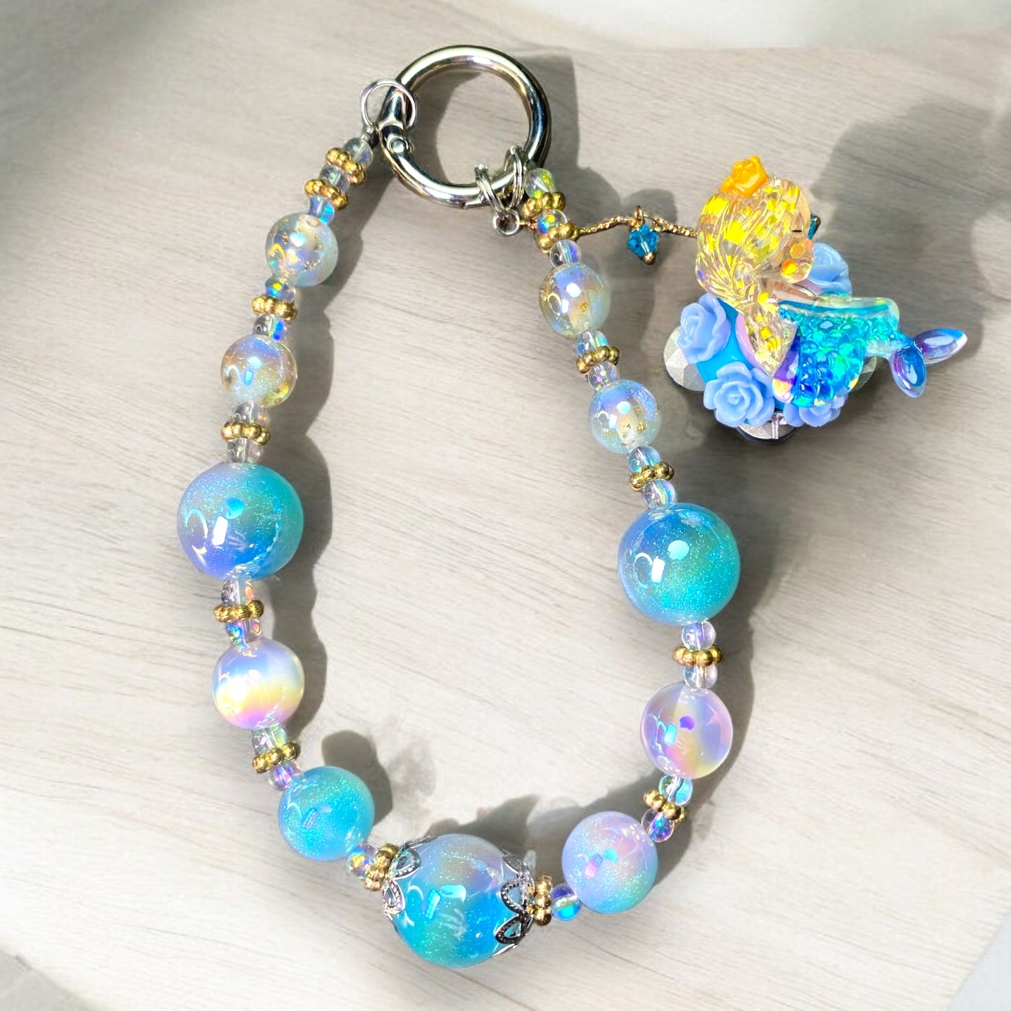 Aquatic Floral Mermaid Phone Charm P188