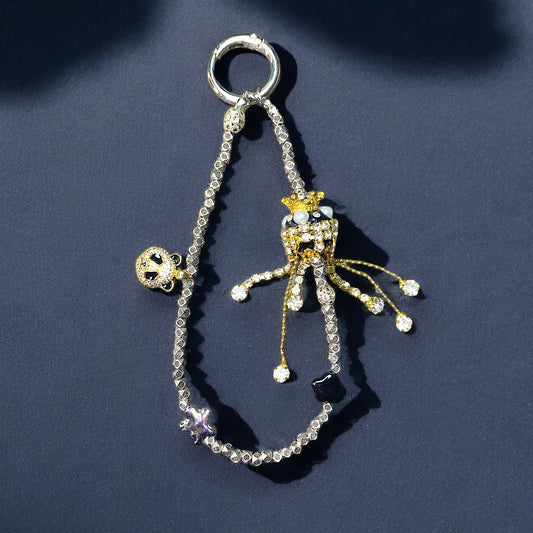 Gold Panda Phone Charm P154