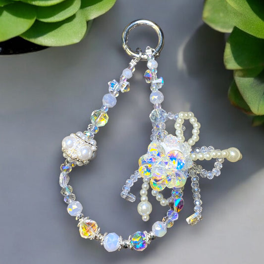 Crystal Winter Snow Phone Charm P155