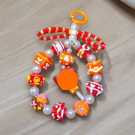 Kitty Candy Orange Phone Charm P140