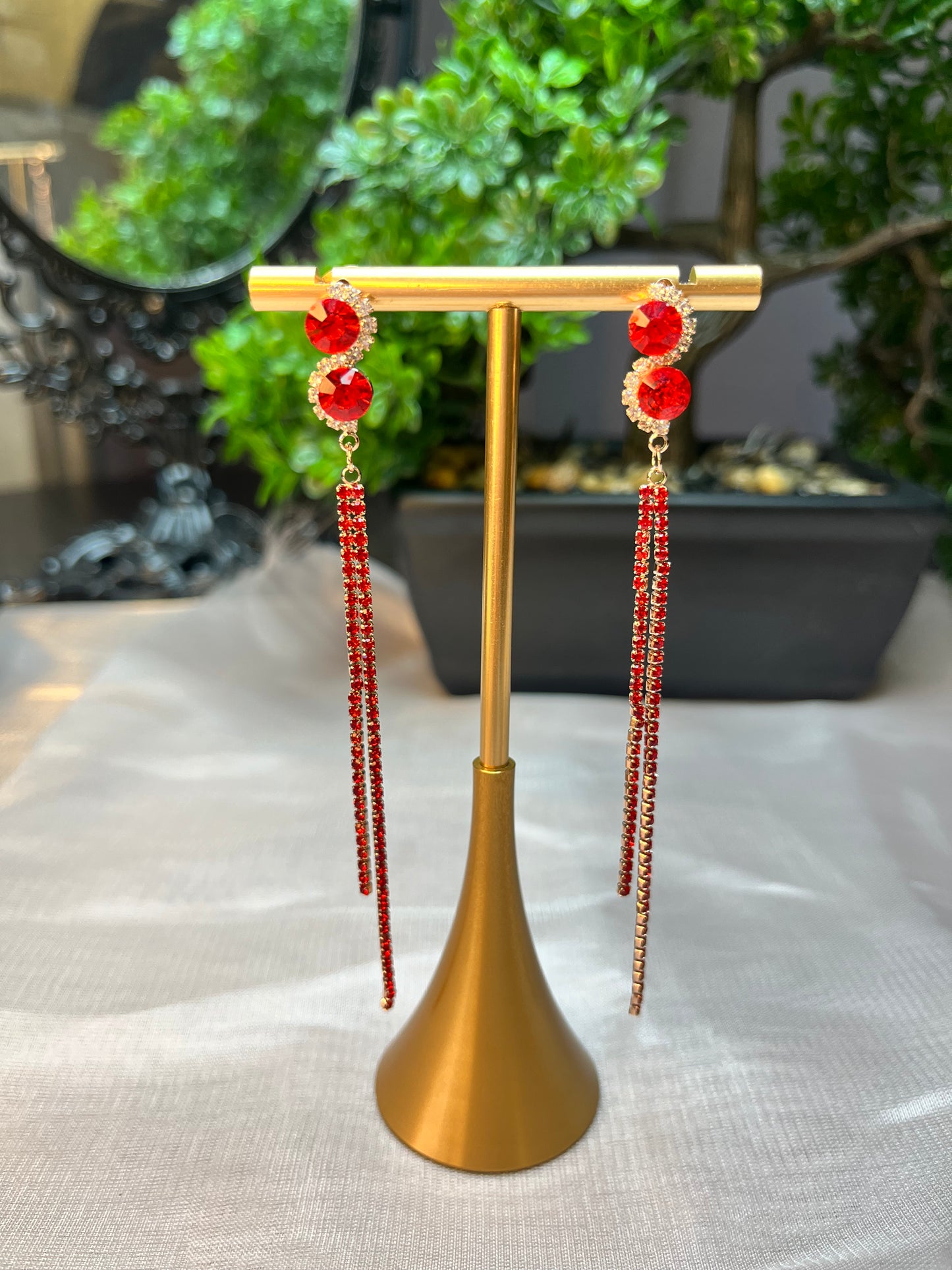 Jewel Dropped Pair Earrings E114