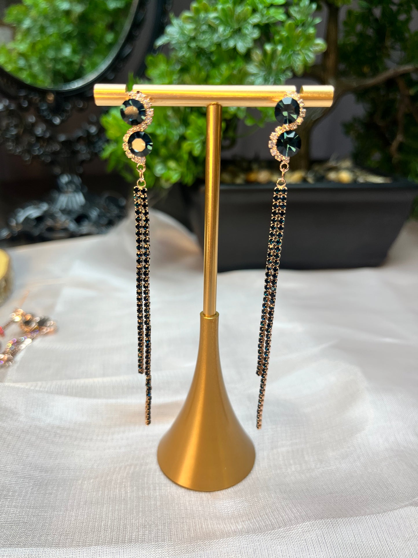 Jewel Dropped Pair Earrings E114