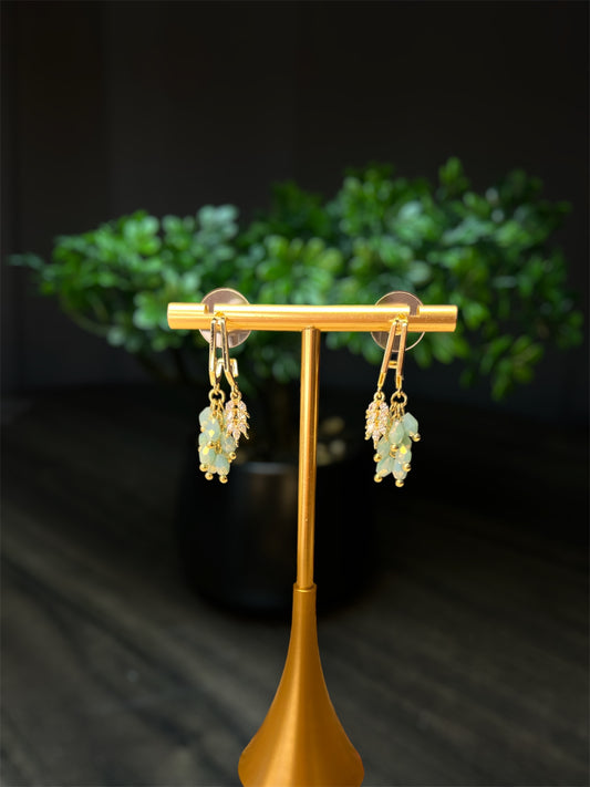 Stone Green Shrub Earrings E135