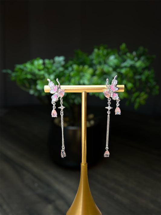 2000s Pink Flair Earrings E150
