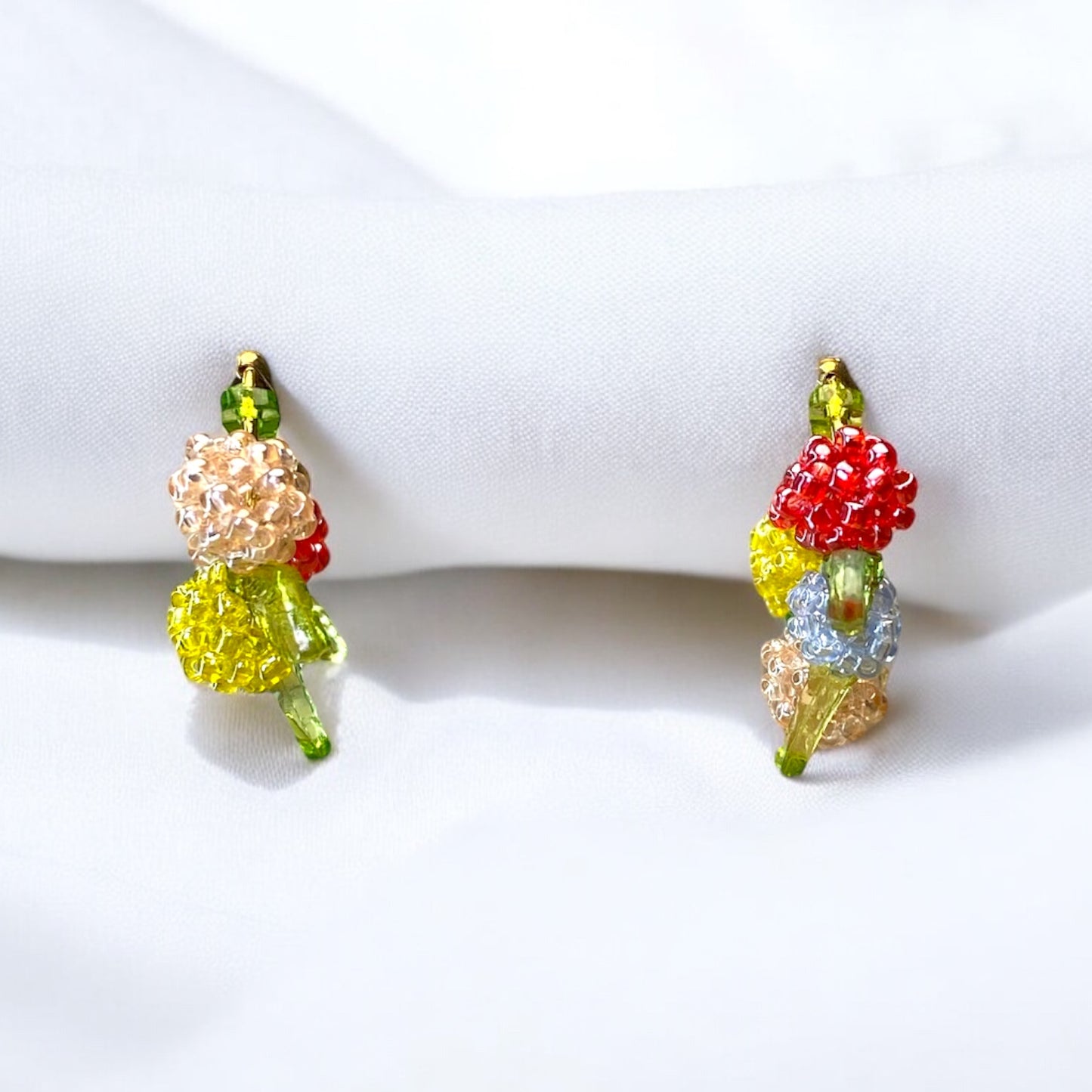 Flower Berries Earrings E008
